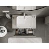 Mexen Rivel meuble de salle de bains sous lavabo 80 cm avec plateau, 1 tiroir, rainuré, gris mat - 91A20-08047-1-BFC62