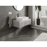 Mexen Rivel meuble de salle de bain sous-vasque 90 cm avec plateau, 1 tiroir, rainuré, gris mat - 91A20-09023-1-BFC62