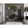 Mexen Rivel armoire de salle de bain sous-lavabo 90 cm avec dessus, 1 tiroir, rainurée, noir mat - 91A20-09023-1-BFC71