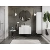 Mexen Rivel meuble de salle de bain sous lavabo 90 cm avec plateau, 1 tiroir, rainuré, blanc mat - 91A20-09047-1-BFC01