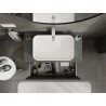 Mexen Rivel meuble de salle de bain sous lavabo 90 cm avec plateau, 1 tiroir, rainuré, graphite mat - 91A20-09047-1-BFC66