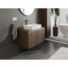 Mexen Rivel meuble de salle de bain sous-lavabo 90 cm avec plateau, 1 tiroir, rainuré, noyer - 91A20-09047-1-BFC86