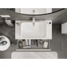 Mexen Rivel armoire de salle de bain sous lavabo 90 cm avec plateau, 2 tiroirs, rainurée, blanc mat - 91A20-09047-2-BFFC01