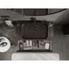 Mexen Rivel meuble de salle de bain sous lavabo 90 cm avec plateau, 2 tiroirs, rainuré, noir mat - 91A20-09047-2-BFFC71