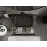 Mexen Rivel meuble de salle de bain sous-vasque 90 cm avec plateau, 2 tiroirs, rainuré, noir mat - 91A20-09047-2-BFFC71