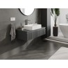 Mexen Rivel meuble de salle de bain sous lavabo 100 cm avec plateau, 1 tiroir, rainuré, graphite mat - 91A20-10023-1-BFC66