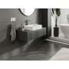Mexen Rivel meuble de salle de bain sous-vasque 100 cm avec plateau, 1 tiroir, rainuré, graphite mat - 91A20-10023-1-BFC66
