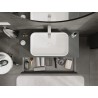 Mexen Rivel meuble de salle de bain sous lavabo 100 cm avec plateau, 1 tiroir, rainuré, graphite mat - 91A20-10023-1-BFC66