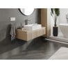 Mexen Rivel armoire de salle de bain sous lavabo 100 cm avec plateau, 1 tiroir, rainuré, chêne - 91A20-10023-1-BFC81