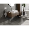 Mexen Rivel meuble de salle de bain sous lavabo 100 cm avec plateau, 1 tiroir, cannelé, noyer - 91A20-10023-1-BFC86