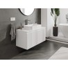 Mexen Rivel armoire de salle de bains sous lavabo 100 cm avec plateau, 1 tiroir, rainurée, blanc mat - 91A20-10047-1-BFC01