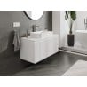Mexen Rivel meuble de salle de bain sous lavabo 100 cm avec plateau, 1 tiroir, rainuré, blanc mat - 91A20-10047-1-BFC01