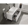 Mexen Rivel armoire de salle de bains sous lavabo 100 cm avec plateau, 1 tiroir, rainurée, blanc mat - 91A20-10047-1-BFC01