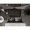 Mexen Rivel meuble-lavabo 100 cm avec plateau, 1 tiroir, nervuré, noir mat - 91A20-10047-1-BFC71