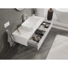 Mexen Rivel meuble sous-vasque de salle de bain 120 cm avec plan, 1 tiroir, rainuré, blanc mat - 91A20-12023-1-BFC01
