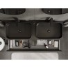 Mexen Rivel meuble de salle de bain sous-lavabo 140 cm avec plateau, 2 tiroirs, rainuré, noir mat - 91A20-14047-2-BFFC71
