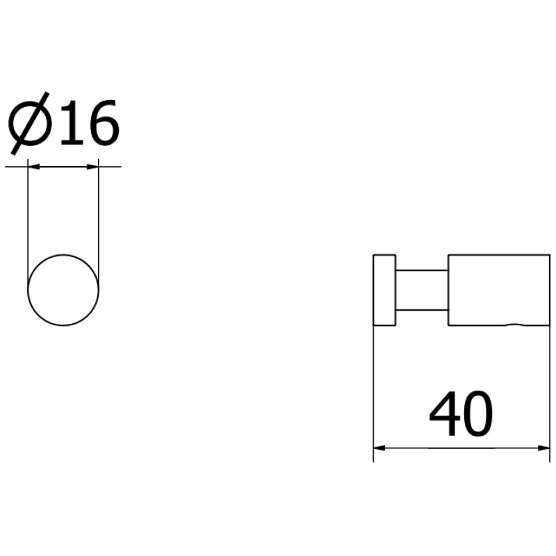 Mexen Loop crochet pour serviette (2 pièces), blanc - 70A71011-20
