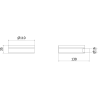 Mexen Loop porte-savon, nickel brossé - 70A71055-97