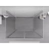 Mexen Exo-3S cabine de douche à 3 parois battante 90 x 95 cm, transparent, chrome - 814-090-095-01-00-3S