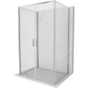 Mexen Exo-B Duo 3S cabine de douche à 3 parois pivotante 100 x 90 cm, transparent, chromé - 814-100-090-01-00-3S