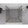 Mexen Exo-3S cabine de douche pivotante 3-parois 110 x 110 cm, transparent, dorée - 814-110-110-50-00-3S