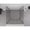 Mexen Exo-B Duo 3S cabine de douche 3-parois pivotante 100 x 100 cm, transparent, or - 814-100-100-50-00-3S
