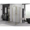 Mexen Exo-B Duo 3S cabine de douche 3 parois pivotante 110 x 75 cm, transparent, or - 814-110-075-50-00-3S