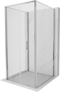 Mexen Exo-F 3S cabine de douche à 3 parois pliable 75 x 75 cm, transparent, chrome - 816-075-075-01-00-3S