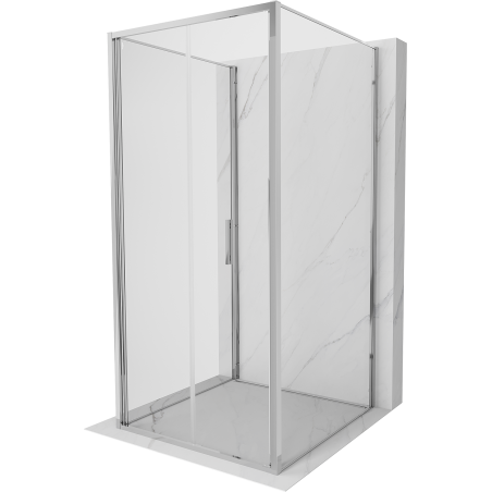 Mexen Exo-3S cabine de douche pliable à 3 parois 90 x 90 cm, transparent, chrome - 816-090-090-01-00-3S