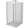 Mexen Exo-F 3S cabine de douche pliante 3 parois 90 x 90 cm, transparent, chrome - 816-090-090-01-00-3S