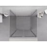 Mexen Exo-3S cabine de douche à 3 parois pliable 100 x 100 cm, transparent, chromé - 816-100-100-01-00-3S