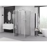 Mexen Exo-F 3S cabine de douche à 3 parois pliable 75 x 75 cm, transparent, chrome - 816-075-075-01-00-3S
