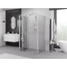 Mexen Exo-3S cabine de douche pliante à 3 parois 90 x 75 cm, transparent, chrome - 816-090-075-01-00-3S