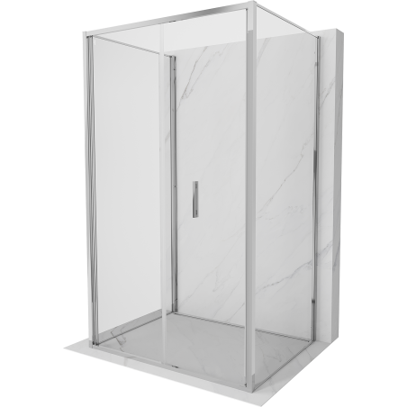 Mexen Exo-F 3S cabine de douche pliante à 3 parois 70 x 120 cm, transparent, chromé - 816-070-120-01-00-3S