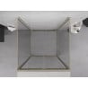 Mexen Exo-3S cabine de douche pliante 3 parois 75 x 75 cm, transparent, or - 816-075-075-50-00-3S