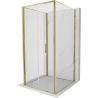 Mexen Exo-3S cabine de douche 3 parois pliable 100 x 100 cm, transparent, or - 816-100-100-50-00-3S