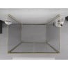 Mexen Exo-3S cabine de douche 3 côtés pliable 120 x 75 cm, transparent, or - 816-120-075-50-00-3S
