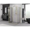 Mexen Exo-F 3S cabine de douche pliante à 3 parois 100 x 90 cm, transparent, or - 816-100-090-50-00-3S