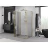 Mexen Exo-3S cabine de douche pliante 3 parois 70 x 110 cm, transparent, or - 816-070-110-50-00-3S