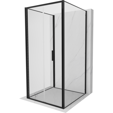 Mexen Exo-3S cabine de douche pliable 3 parois 70 x 70 cm, transparent, noir - 816-070-070-70-00-3S