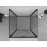Mexen Exo-F 3S cabine de douche 3 parois pliable 70 x 70 cm, transparent, noir - 816-070-070-70-00-3S
