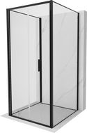 Mexen Exo-F 3S cabine de douche 3 parois pliante 110 x 110 cm, transparent, noir - 816-110-110-70-00-3S