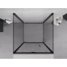 Mexen Exo-3S cabine de douche 3 parois pliante 120 x 120 cm, transparente, noire - 816-120-120-70-00-3S
