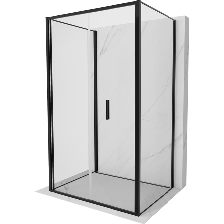 Mexen Exo-F 3S cabine de douche à 3 parois pliable 110 x 70 cm, transparent, noire - 816-110-070-70-00-3S