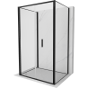 Mexen Exo-F 3S cabine de douche pliable 3 parois 95 x 100 cm, transparent, noire - 816-095-100-70-00-3S