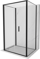 Mexen Exo-F 3S cabine de douche pliable 3 côtés 100 x 110 cm, transparent, noire - 816-100-110-70-00-3S