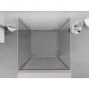 Mexen Exo-3S cabine de douche à 3 parois pivotante 90 x 90 cm, transparente, chrome - 817-090-090-01-00-3S