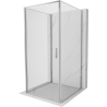 Mexen Exo-3S cabine de douche à 3 parois pivotante 95 x 95 cm, transparente, chrome - 817-095-095-01-00-3S