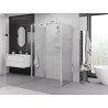 Mexen Exo-B 3S cabine de douche 3 parois pivotante 90 x 70 cm, transparent, chromé - 817-090-070-01-00-3S