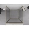 Mexen Exo-3S cabine de douche à 3 parois pivotante 95 x 95 cm, transparente, dorée - 817-095-095-50-00-3S